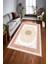 Kaymaz Dot Taban Yıkanabilir Dijital Baskı Tarihi Motifli Çerçeve Desenli Salon Halısı 80 x 120 1