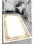 Kaymaz Dot Taban Yıkanabilir Dijital Baskı Portre Çerçeve Desenli Salon Halısı 100 x 600 1