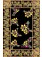 Kaymaz Dot Taban Yıkanabilir Dijital Baskı Çerçeve Çiçek Motif Desenli Salon Halısı 80 x 100 2