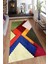 Kaymaz Dot Taban Yıkanabilir Dijital Baskı Renkli Geometrik Desenli Salon Halısı 80 x 120 1