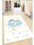 Kaymaz Dot Taban Yıkanabilir Dijital Baskı Uyku Tasarımlı Çocuk Halısı 80 x 100 1