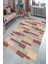 Kaymaz Dot Taban Yıkanabilir Dijital Baskı Renkli Parke Desenli Salon Halısı 80 x 100 1