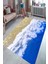 Kaymaz Dot Taban Yıkanabilir Dijital Baskı Deniz Ve Sahil Buluşması Salon Halısı 80 x 100 1