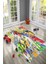Kaymaz Dot Taban Yıkanabilir Dijital Baskı Yarış Arabaları Çocuk Halısı 80 x 100 1