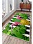 Kaymaz Dot Taban Yıkanabilir Dijital Baskı Özel Tasarım Flamingolar Salon Halısı 80 x 120 2