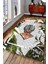 Kaymaz Dot Taban Yıkanabilir Dijital Baskı Karışık Portre Çalışması Salon Halısı 80 x 200 1