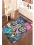 Kaymaz Dot Taban Yıkanabilir Dijital Baskı Fil Ve Renk Sıçramaları Salon Halısı 80 x 100 1
