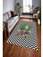 Kaymaz Dot Taban Yıkanabilir Dijital Baskı Papağan Ve Geometrik Zemin Salon Halısı 180 x 280 1
