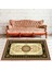 Kaymaz Dot Taban Yıkanabilir Dijital Baskı Antika Desenli Salon Halısı 80 x 200 1