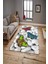 Kaymaz Dot Taban Yıkanabilir Dijital Baskı Taşlar Ve Kelebekler Salon Halısı 80 x 600 1