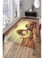Kaymaz Dot Taban Yıkanabilir Dijital Baskı Retro Objeler Tasarımı Salon Halısı 80 x 100 1