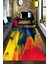Kaymaz Dot Taban Yıkanabilir Dijital Baskı Modern Renkli Tüyler Salon Halısı 80 x 100 1
