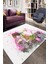 Kaymaz Dot Taban Yıkanabilir Dijital Baskı Suluboya Efektli Huzura Giden Bisiklet Salon Halısı 80 x 100 1