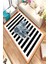Kaymaz Dot Taban Yıkanabilir Dijital Baskı Çizgili Suluboya Fil Salon Halısı 80 x 200 1