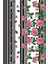 Kaymaz Dot Taban Yıkanabilir Dijital Baskı Ekose Ve Pembe Güller Salon Halısı 80 x 600 2