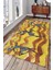 Kaymaz Dot Taban Yıkanabilir Dijital Baskı Milattan Önce Dans Figürleri Salon Halısı 200 x 300 1