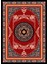 Kaymaz Dot Taban Yıkanabilir Dijital Baskı Özel Tasarım Çini Desenli Salon Halısı 80 x 100 2