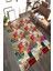 Kaymaz Dot Taban Yıkanabilir Dijital Baskı Modern Renkli Eskitme Salon Halısı 80 x 100 1