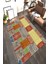 Kaymaz Dot Taban Yıkanabilir Dijital Baskı Etnik Eskitme Desenli Salon Halısı 80 x 100 1