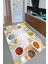 Kaymaz Dot Taban Yıkanabilir Dijital Baskı Sebze ve Baharat Mutfak Halısı 80 x 250 1