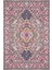 Kaymaz Dot Taban Yıkanabilir Dijital Baskı Mor Motifli Kilim Desenli Salon Halısı 80 x 100 2