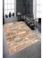 Kaymaz Dot Taban Yıkanabilir Dijital Baskı Kiremit Taş Desenli Salon Halısı 80 x 100 1