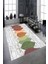 Kaymaz Dot Taban Yıkanabilir Dijital Baskı Renkli Yapraklar Salon Halısı 80 x 100 1