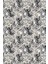 Kaymaz Dot Taban Yıkanabilir Dijital Baskı Siyah Beyaz Yaprak Tasarımlı Salon Halısı 80 x 200 2
