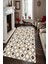 Kaymaz Dot Taban Yıkanabilir Dijital Baskı Eskitme Vektörel Tasarımlı Salon Halısı 80 x 100 1