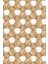 Kaymaz Dot Taban Yıkanabilir Dijital Baskı Parke Beyaz Altıgenler Salon Halısı 80 x 250 2