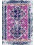 Kaymaz Dot Taban Yıkanabilir Dijital Baskı Lacivert Mor Eskitme Desenli Salon Halısı 80 x 100 2