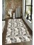 Kaymaz Dot Taban Yıkanabilir Dijital Baskı Mat Yaprak Desenli Salon Halısı 80 x 100 1