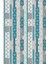 Kaymaz Dot Taban Yıkanabilir Dijital Baskı Mavi Beyaz Modern Etnik Tasarımlı Salon Halısı 80 x 100 2