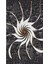 Kaymaz Dot Taban Yıkanabilir Dijital Baskı Rüzgar Gülü Desenli Salon Halısı 80 x 200 2