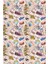 Kaymaz Dot Taban Yıkanabilir Dijital Baskı Seyahat Çizim Tasarımlı Salon Halısı 180 x 280 2