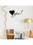 - El Yazısı ile Yazılmış Kalp Şekli ve You Yazısı Sticker 60X33CM - Siyah 2