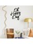 - El Yazısı ile Yazılmış Oh Happy Day Yazısı Sticker 60X49CM - Siyah 2