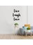 - El Yazısı ile Yazılmış Live Laugh Love Yazısı Sticker 60X39CM - Siyah 1