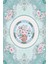 Kaymaz Dot Taban Yıkanabilir Dijital Baskı Çember Detay Çiçek Motif Salon Halısı 200 x 250 2
