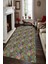 Kaymaz Dot Taban Yıkanabilir Dijital Baskı Otantik Renkli Yaprak Desenli Salon Halısı 200 x 250 1
