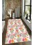 Kaymaz Dot Taban Yıkanabilir Dijital Baskı Vektörel Çiçek Deseni Tasarımlı Salon Halısı 80 x 100 1