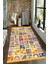 Kaymaz Dot Taban Yıkanabilir Dijital Baskı Modern Dünya Tasarımlı Salon Halısı 180 x 280 1