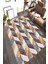Kaymaz Dot Taban Yıkanabilir Dijital Baskı Üç Boyutlu Geometrik Motifli Salon Halısı 80 x 100 1