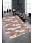 Kaymaz Dot Taban Yıkanabilir Dijital Baskı Modern Renkli Taş Duvar Tasarımlı Salon Halısı 80 x 250 1