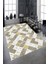 Kaymaz Dot Taban Yıkanabilir Antibakteriyel Dijital Baskı Simetrik Eskitme Desenli Salon Halısı 80 x 100 1
