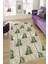 Kaymaz Dot Taban Yıkanabilir Dijital Baskı Tahta Zemin Zeytin Dalı Desenli Salon Halısı 200 x 250 1