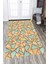 Kaymaz Dot Taban Yıkanabilir Dijital Baskı Parke Zemin Üçgen Desenli Salon Halısı 80 x 250 1