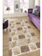 Kaymaz Dot Taban Yıkanabilir Dijital Baskı Taş Duvar Parşömen Parçaları Desenli Salon Halısı 180 x 280 1