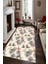 Kaymaz Dot Taban Yıkanabilir Dijital Baskı Kelebeklerin Dansı Desenli Salon Halısı 80 x 100 1