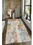 Kaymaz Dot Taban Yıkanabilir Dijital Baskı Eskitme Zincir Desenli Salon Halısı 80 x 200 1